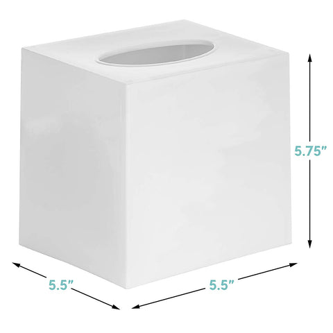 DWËLLZA HOMË square tissue box holder adds modern decor to any room