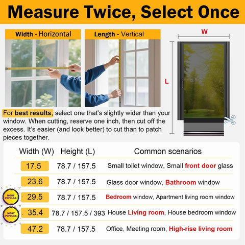 Dwersty window film in black-silver finish for modern windows.