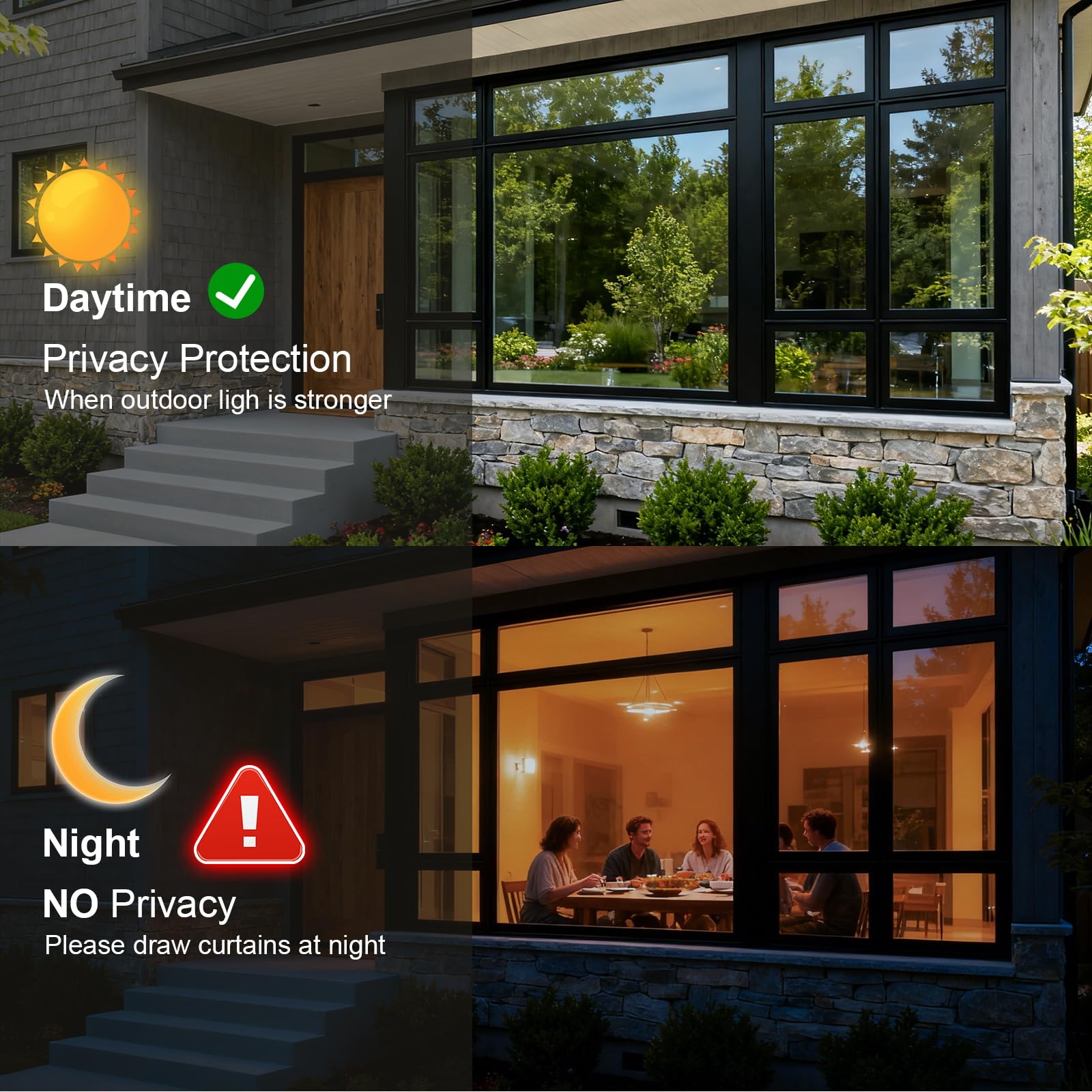 Dwersty window film helps control heat for cooler rooms.