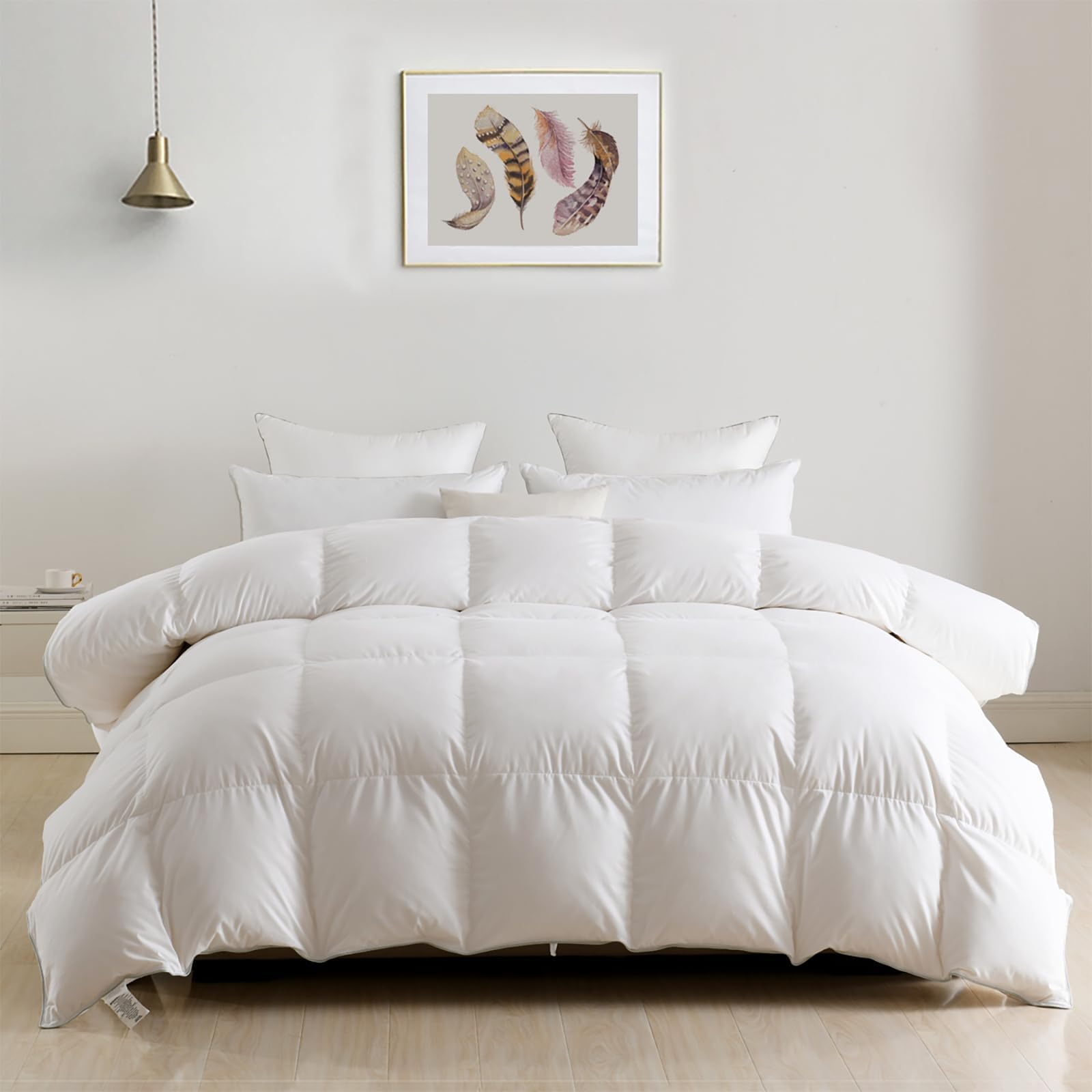 DWR medium-weight comforter ideal for year-round warmth