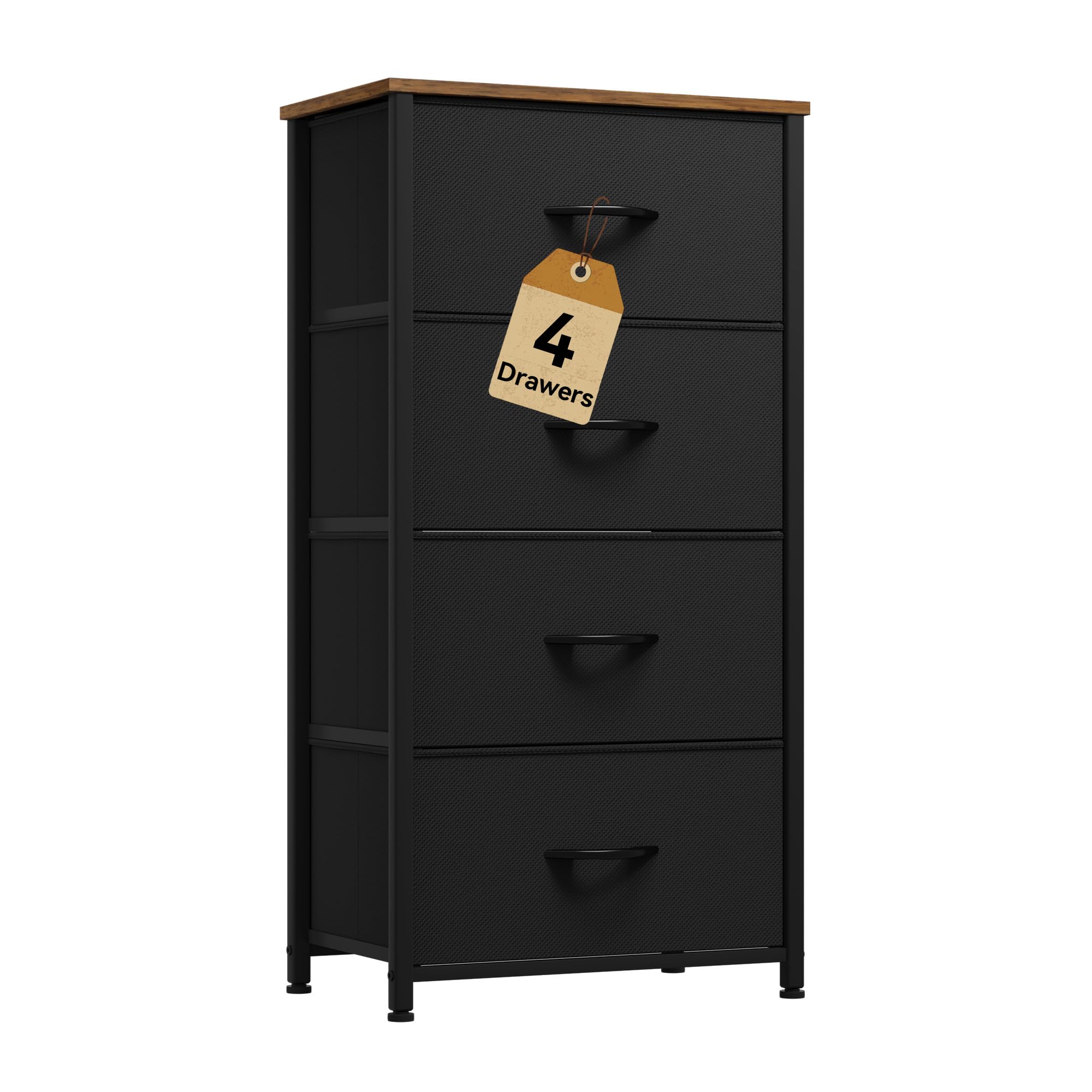 DWVO dresser with four drawers front view showing ample storage