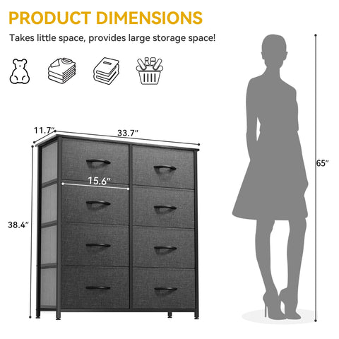 DWVO dresser in a bedroom scene complements decor and storage