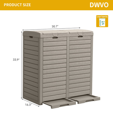 DWVO dual lid design provides quick access for two-bag use.