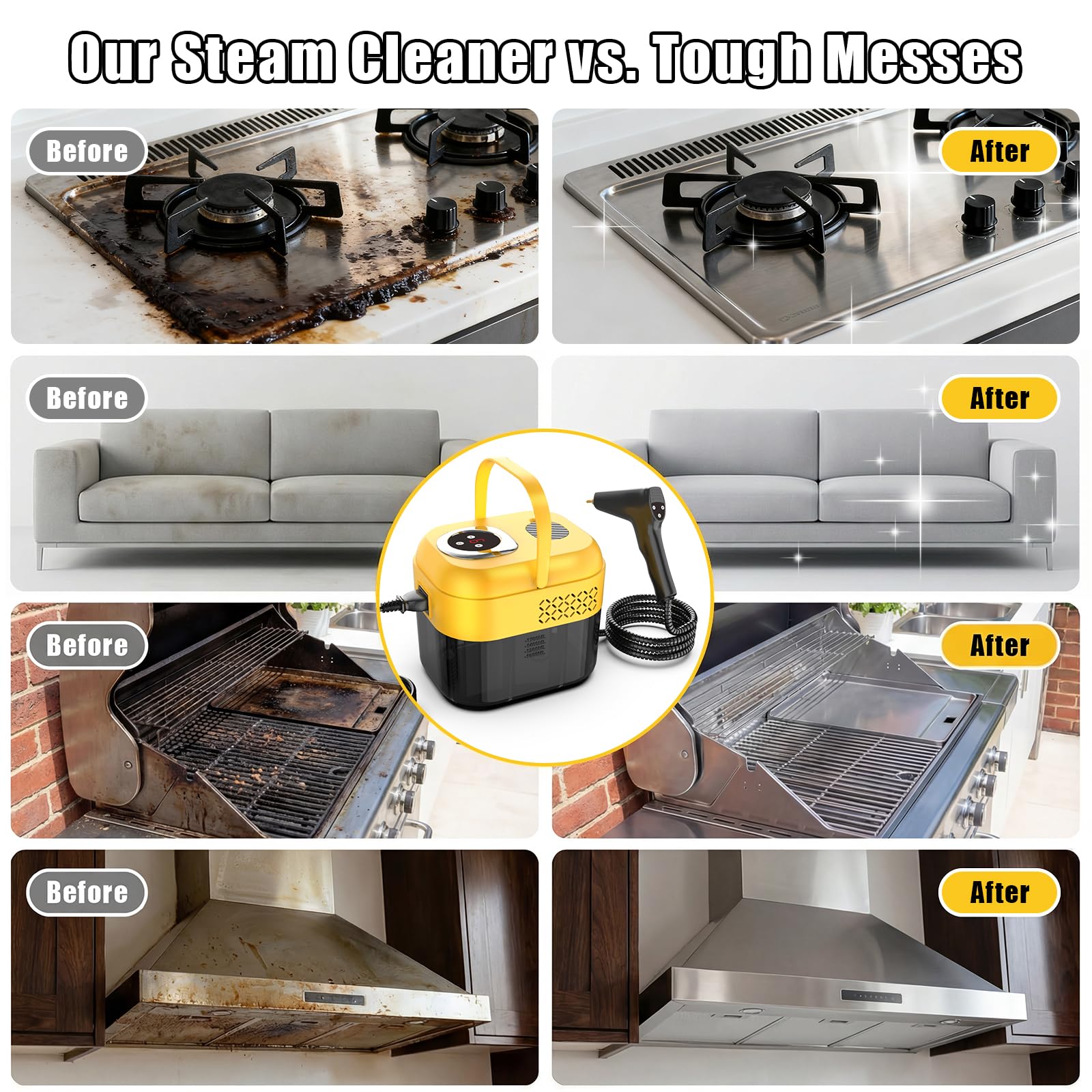 DXD steam cleaner offers six adjustable modes for versatile tasks.