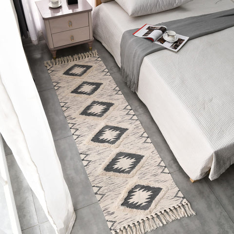 DXGJOKR Boho Runner Rug 2x6 gray indoor outdoor versatility.