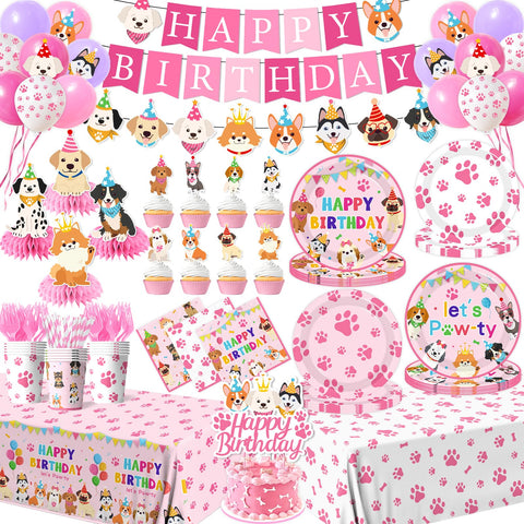 Dydamud dog birthday plates 9inch add festive dinnerware for a pet-friendly celebration.