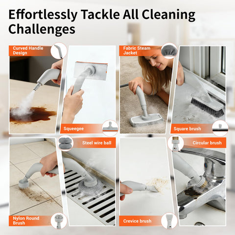 Dyfilmo 9-piece accessory kit covers grout, upholstery, and more.