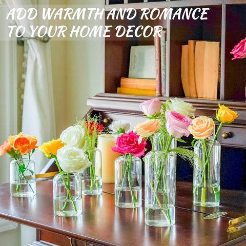 DYMFADFB 6.7 inch bud vase creates dramatic centerpieces with layered blooms