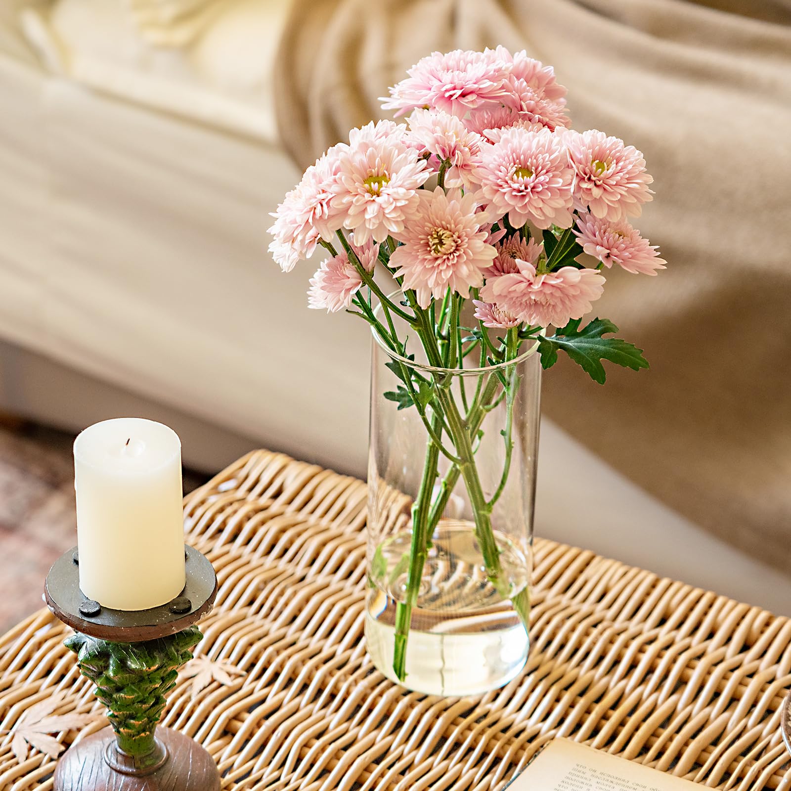DYMFADFB floating candle vase in 8-inch size for ambient table accents