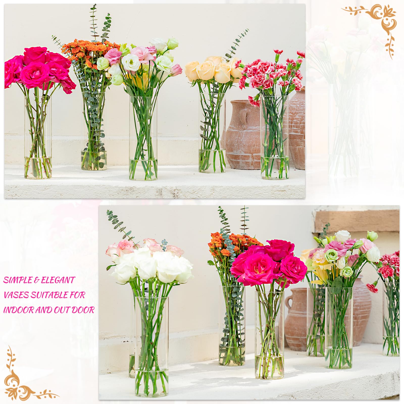 DYMFADFB 10-inch height offers tall centerpiece options