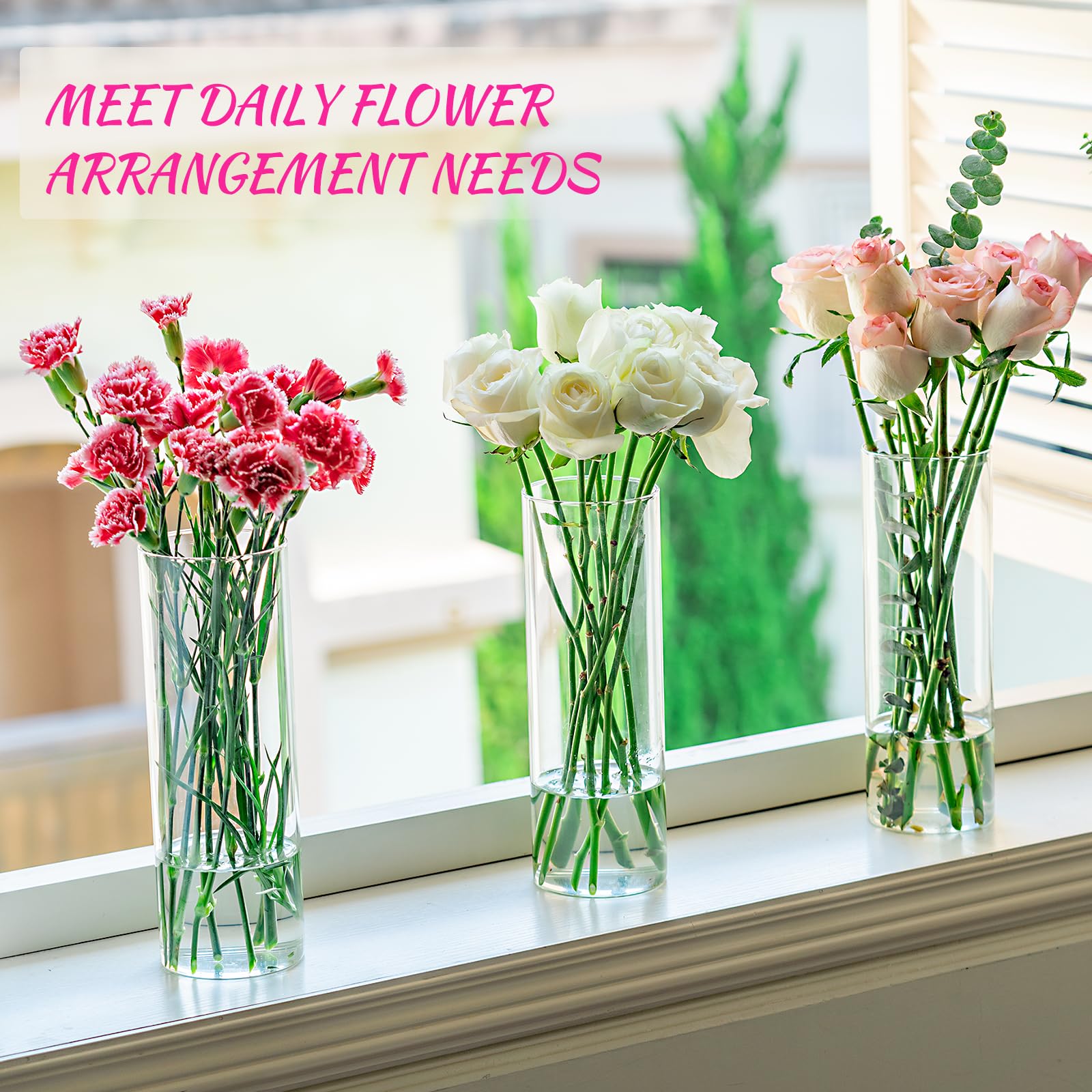 DYMFADFB cylinder vases ideal for gemstones or lamps as accents