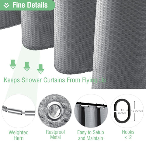 Dynamene 12 rust-resistant grommets for easy, durable hook attachment.