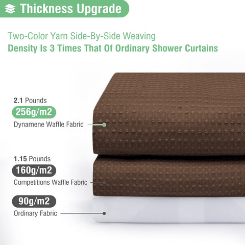 Dynamene heavy-duty curtain with weighted hem prevents billowing