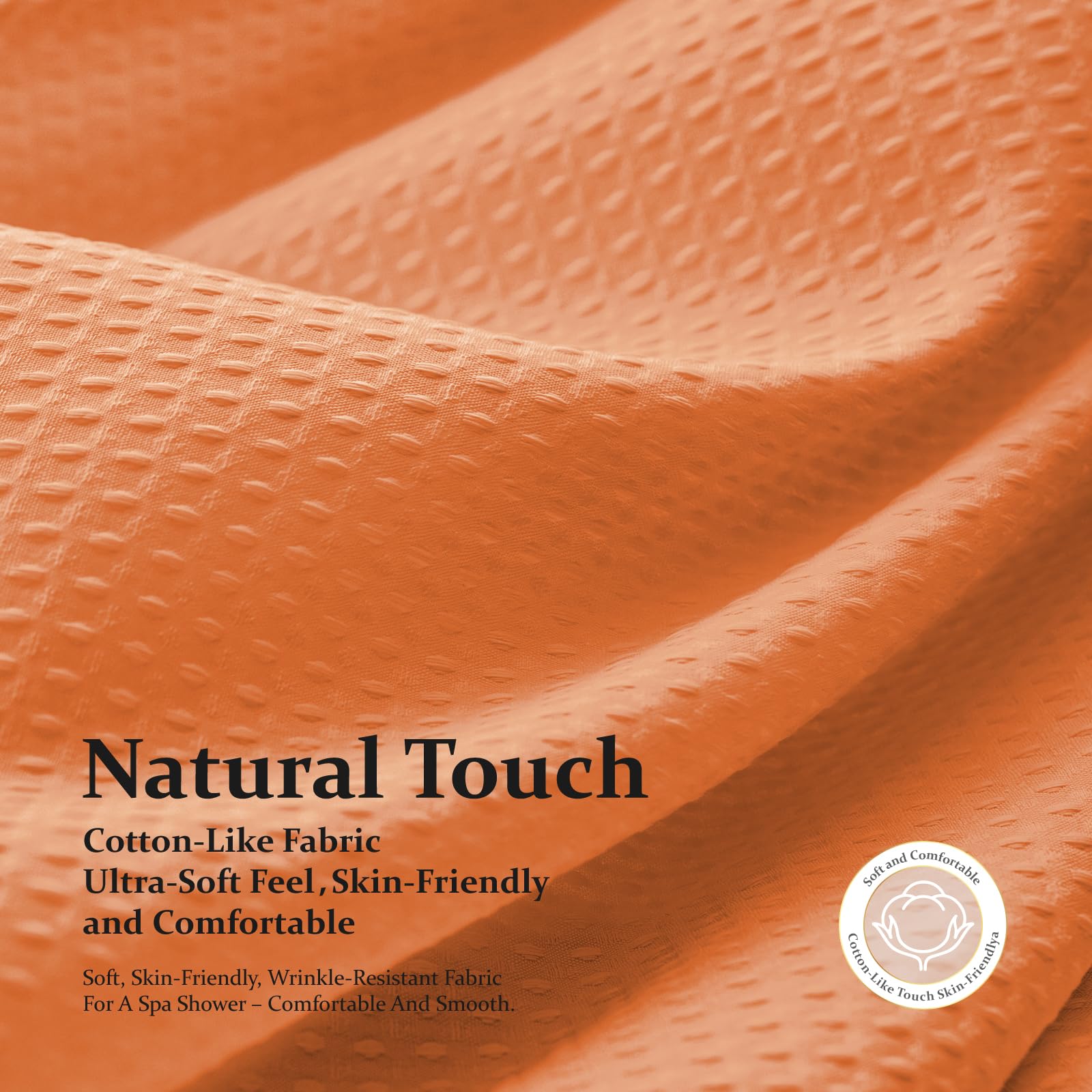 Dynamene Burnt Orange includes 12 hooks for quick installation.