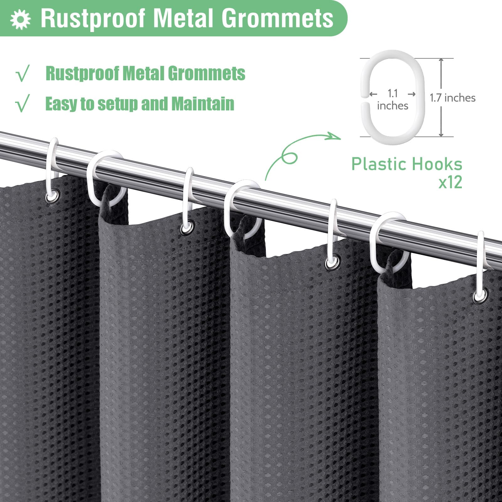 Dynamene Charcoal Grey aesthetic suitable for hotel-style bathrooms and homes.