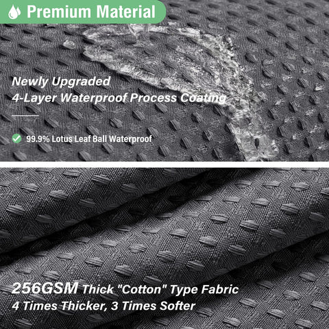 Dynamene curtain displaying lotus leaf water-repellent finish for easy cleaning.