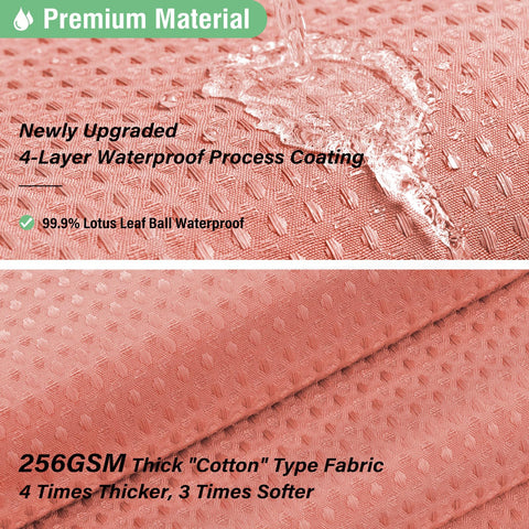Weighted hem prevents curtain flutter for a stable bath space