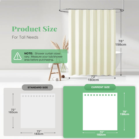 Dynamene heavyweight 256gsm fabric offers durable privacy during showers.
