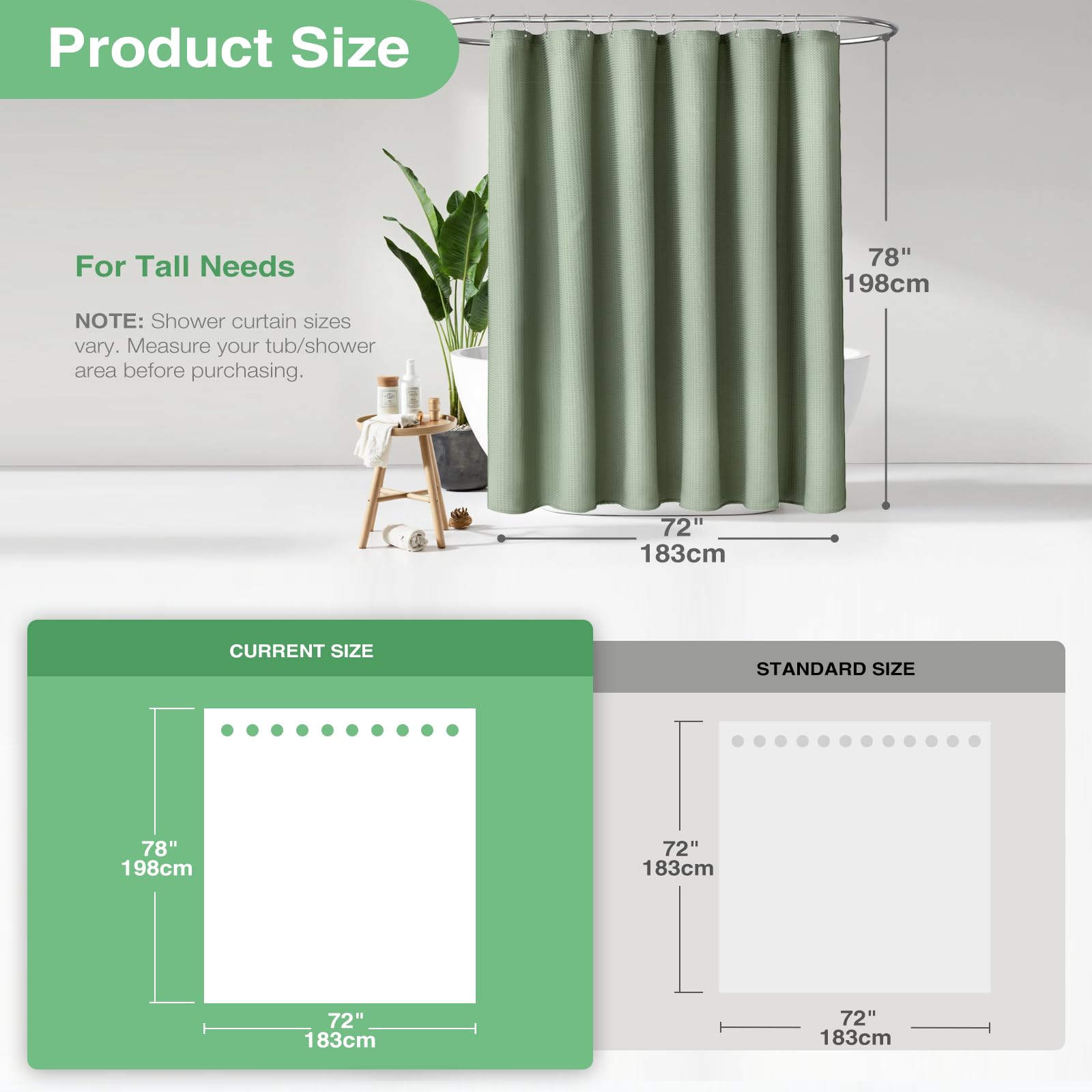 Dynamene heavyweight polyester fabric drapes neatly in a modern bathroom.