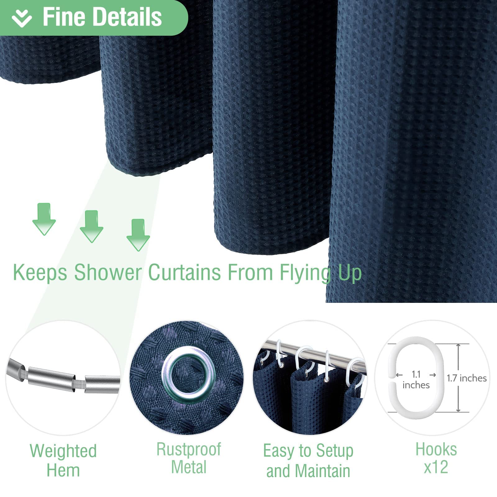 Dynamene included plastic hooks for easy setup