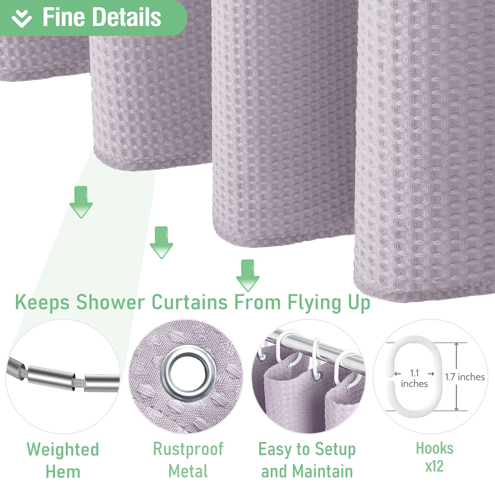 Dynamene Lavender in a modern bathroom setting with neutral décor.