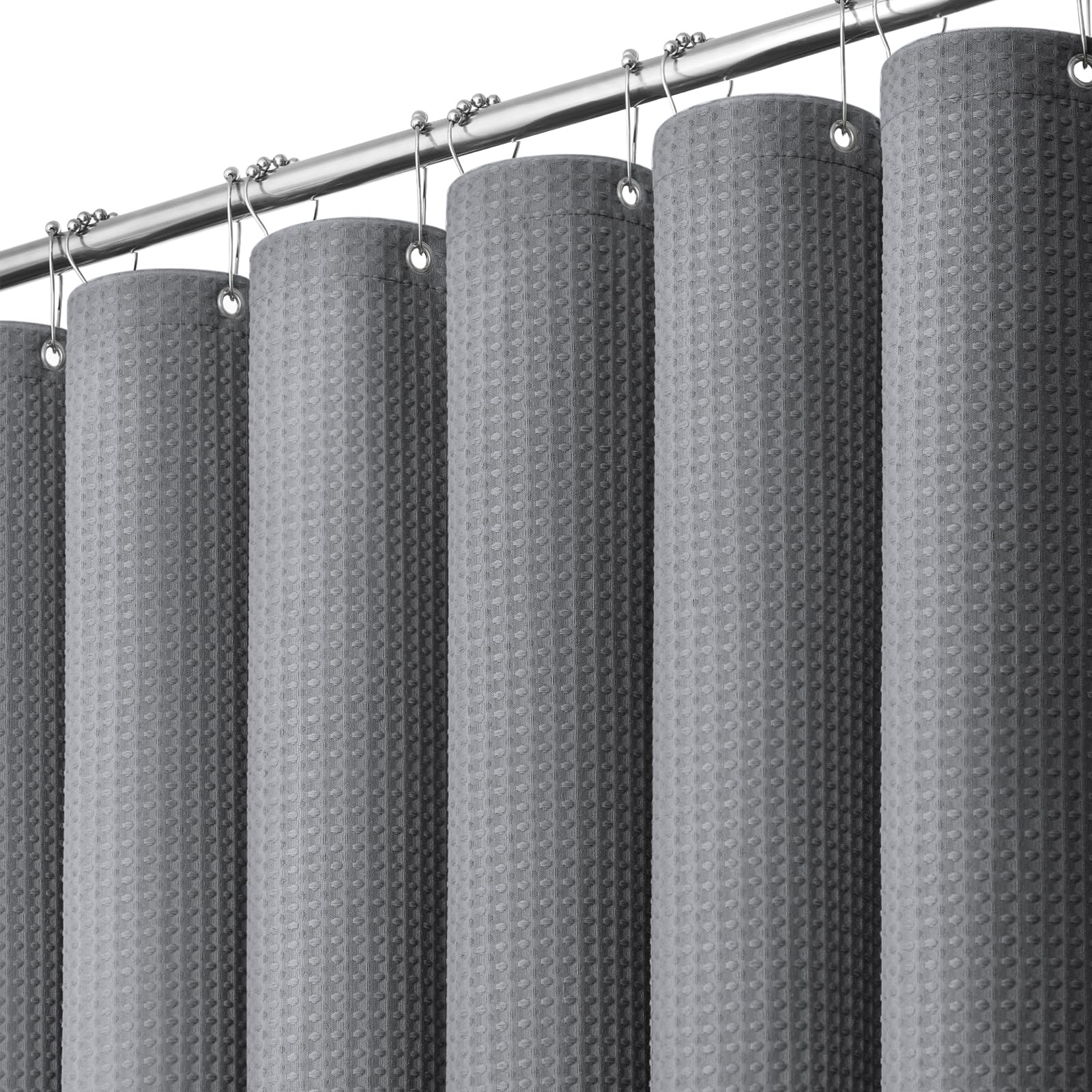 Dynamene stall curtain grey 60x72 provides privacy with a clean, modern look.
