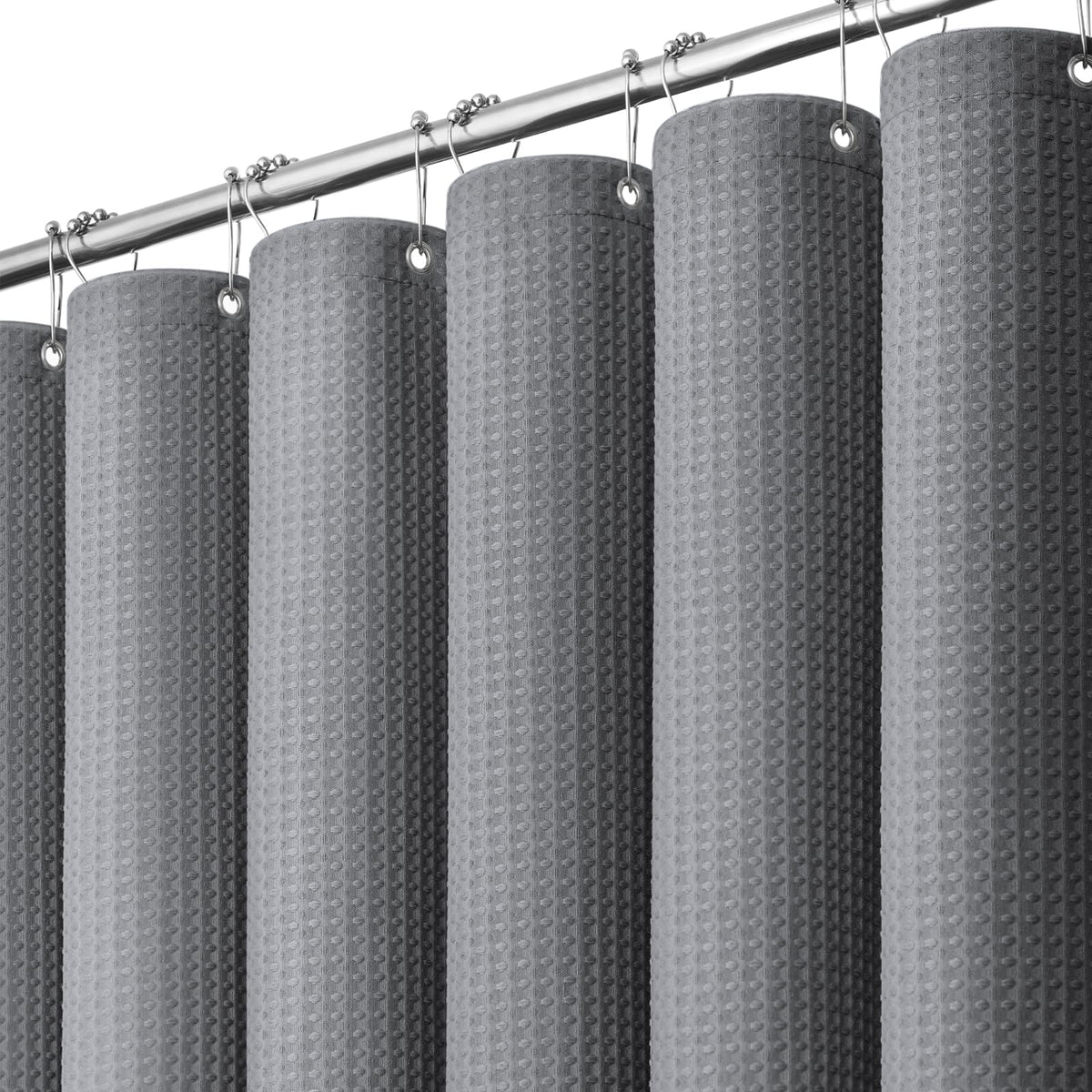 Dynamene stall curtain grey 60x72 provides privacy with a clean, modern look.
