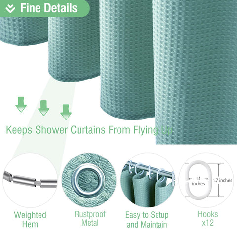 Dynamene teal 12 plastic hooks included for easy, secure installation