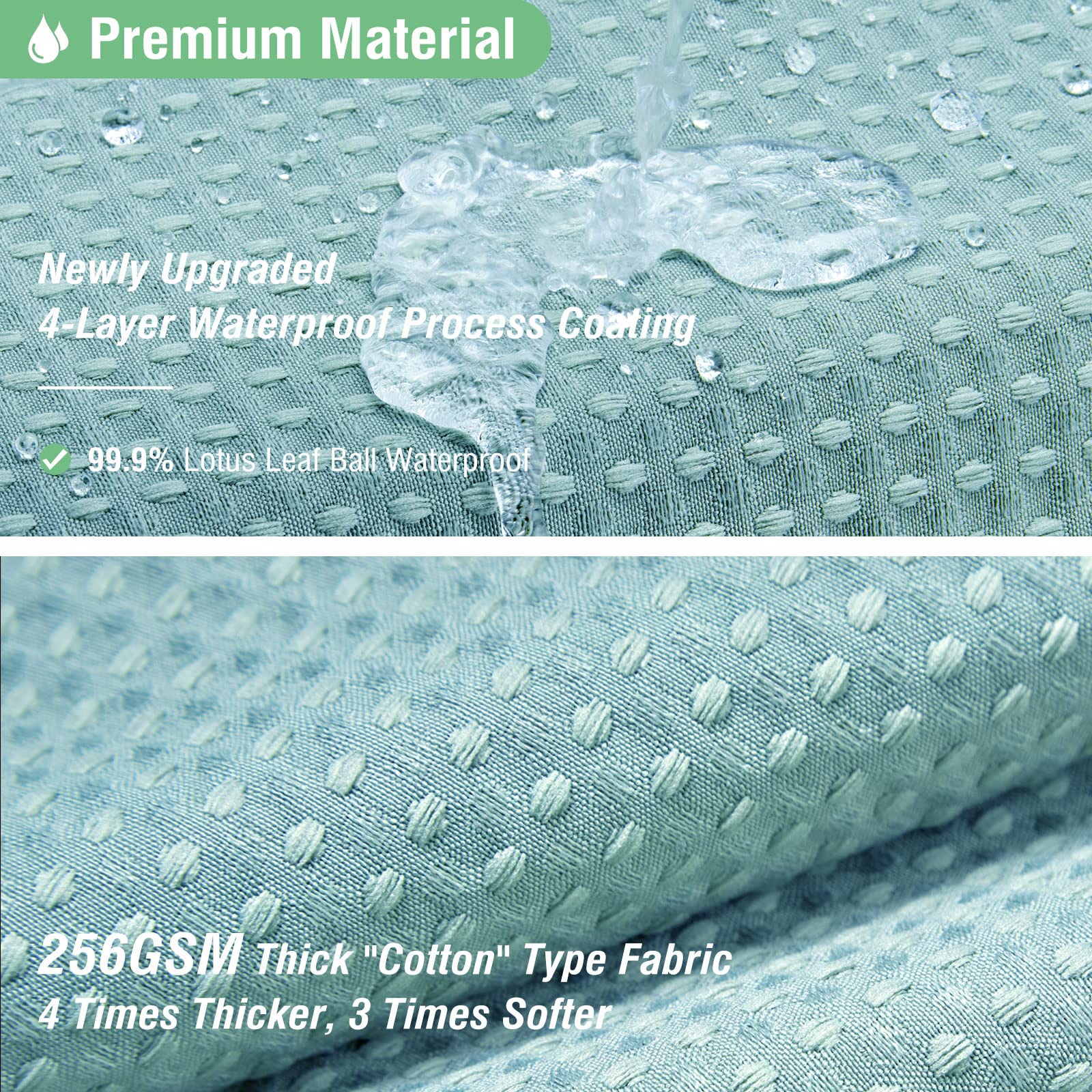 Dynamene teal weighted hem prevents curtain billowing for a calm shower