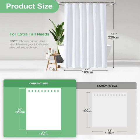 Dynamene curtain with water-repellent finish beads water for easier cleanup.