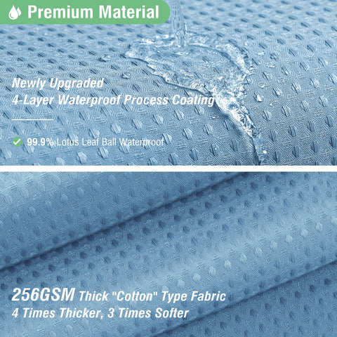 Dynamene weighted hem prevents billowing for steadier privacy.