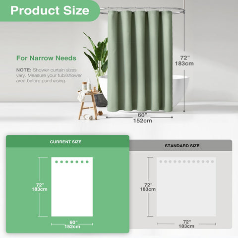Dynamene weighted hem keeps the curtain in place during showers.