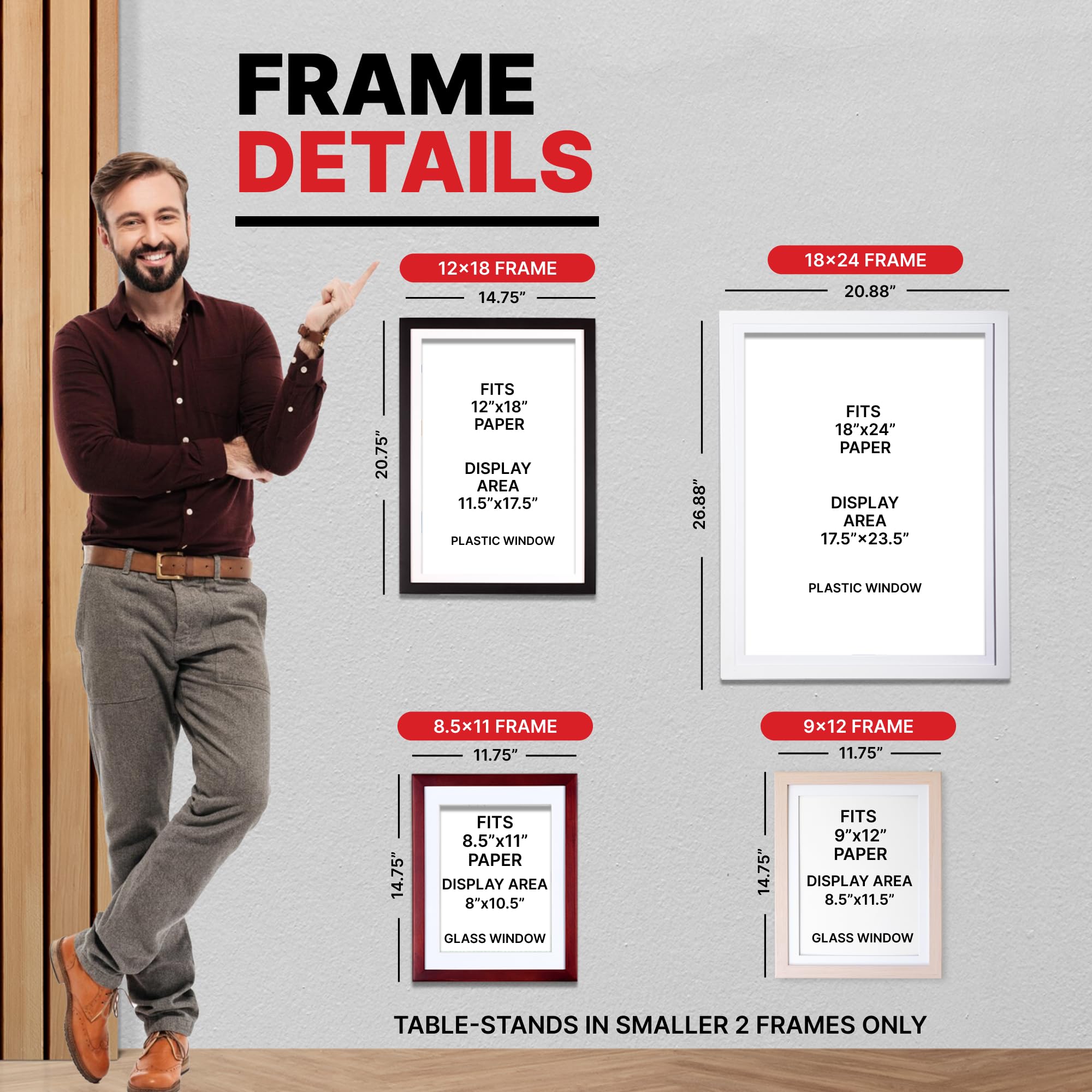 Available in white, cherry, natural wood, or black to fit decor.