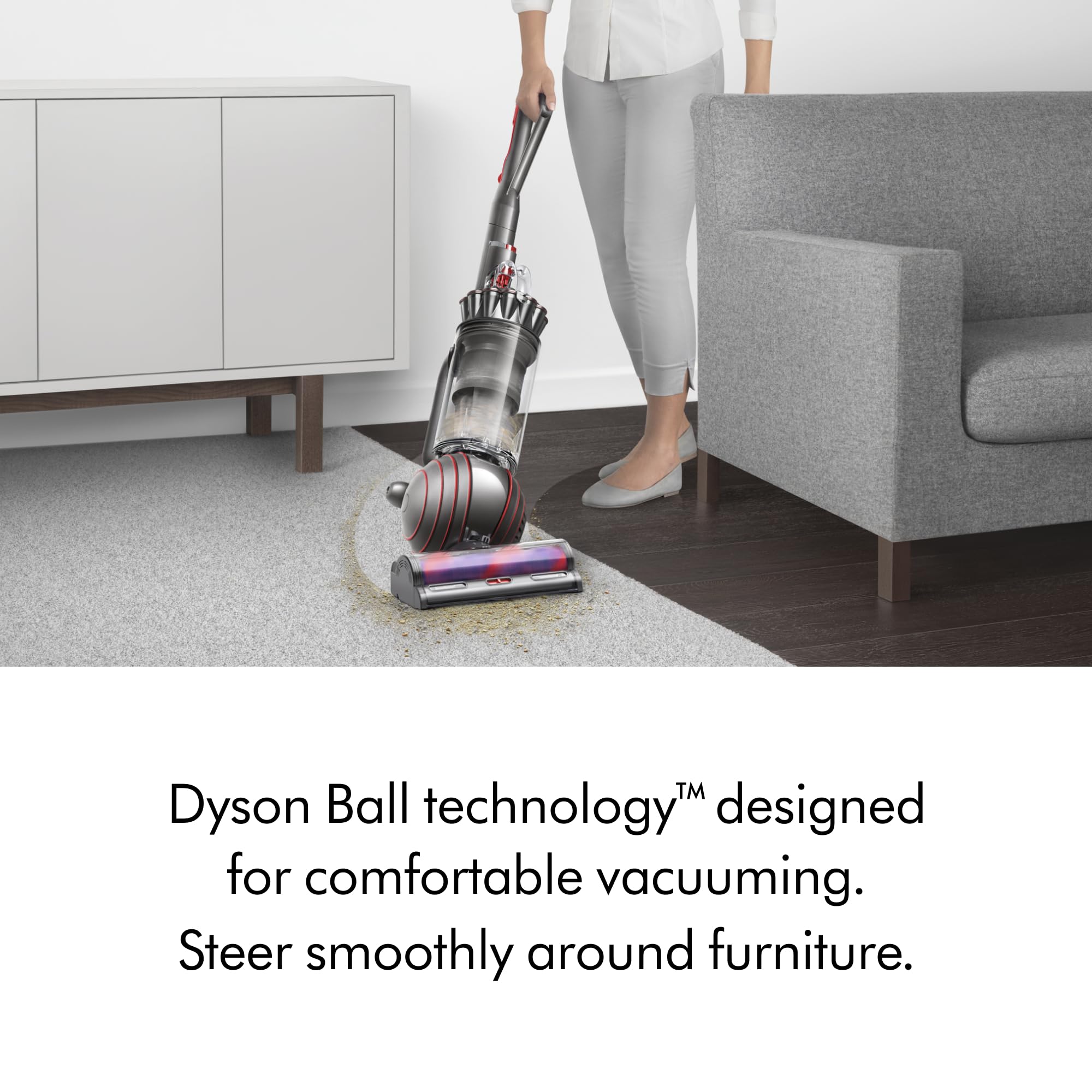 Dyson Ball Animal 3 whole-machine filtration traps particles inside the unit.