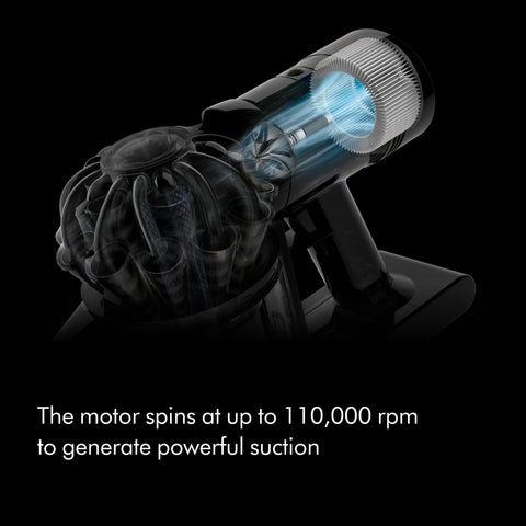 Dyson Car+Boat handheld vacuum crevice tool view reaching tight gaps for precise dust removal