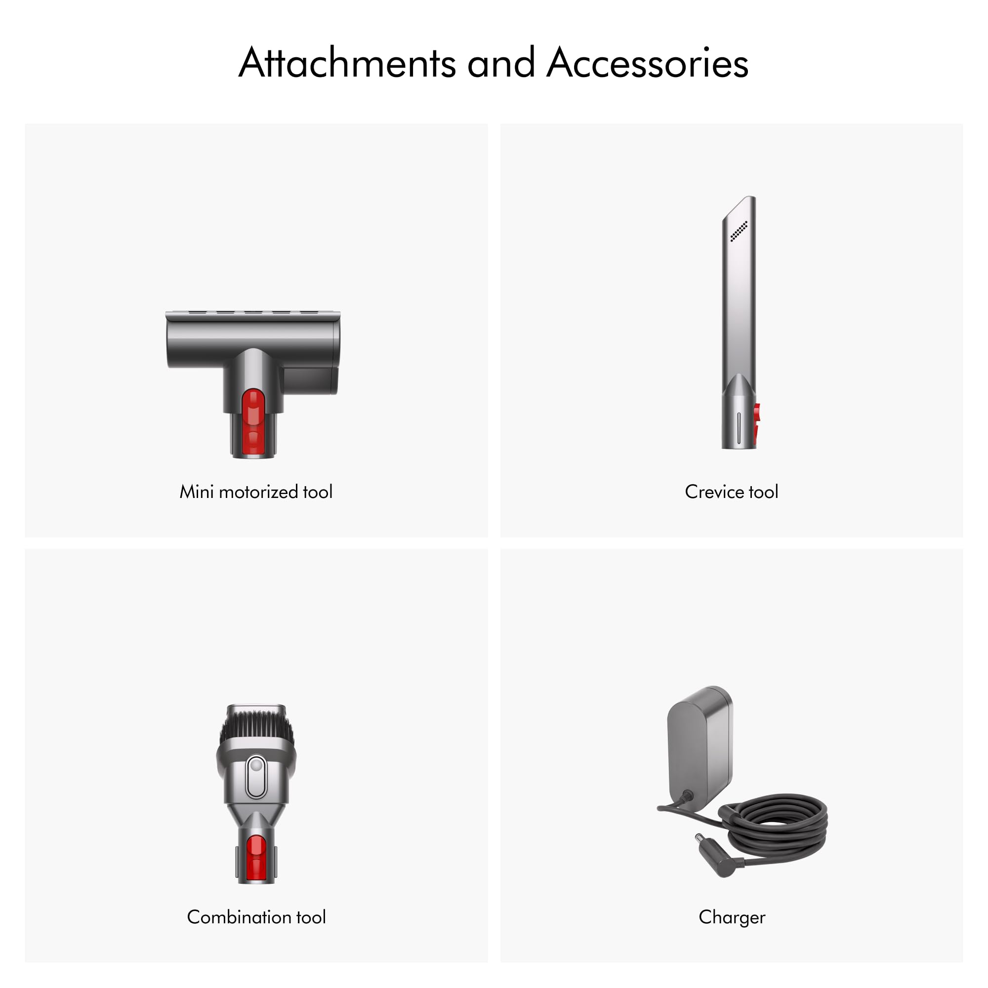 Dyson Car+Boat handheld vacuum runtime battery view indicating up to 50 minutes of use