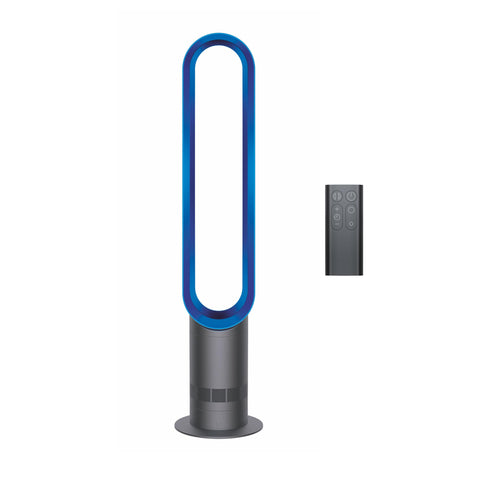 Dyson Cool AM07 front view showing bladeless tower design and modern silhouette.