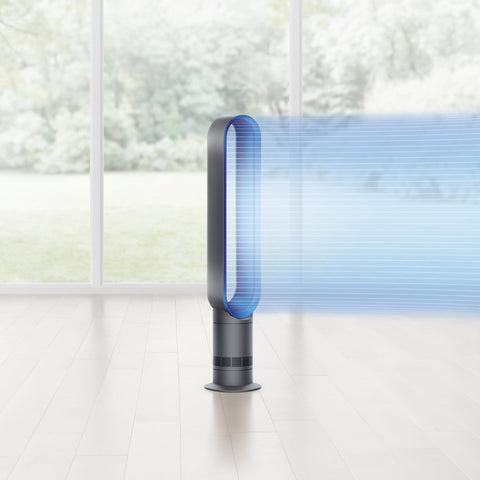 Dyson AM07 remote magnetized for easy storage on the unit.
