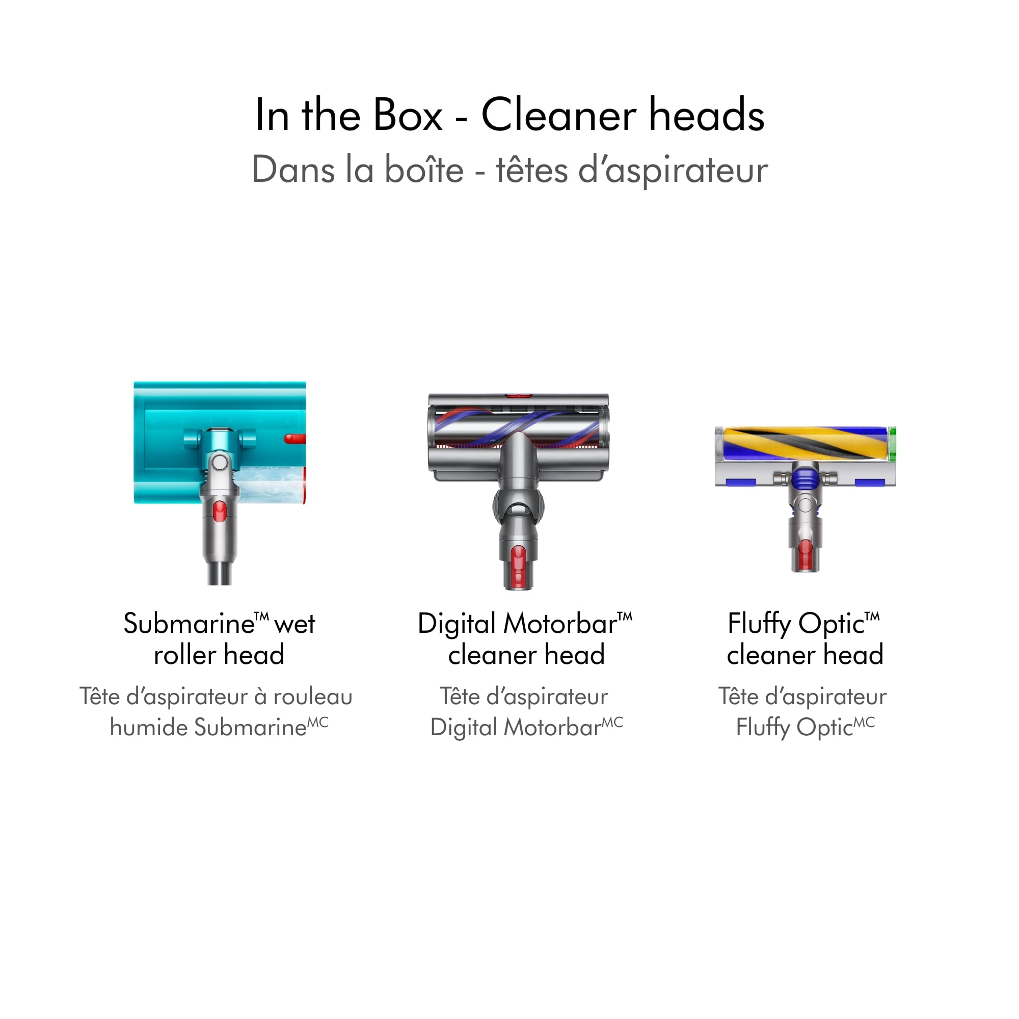 Cordless handheld transition enables cleaning high and low areas.