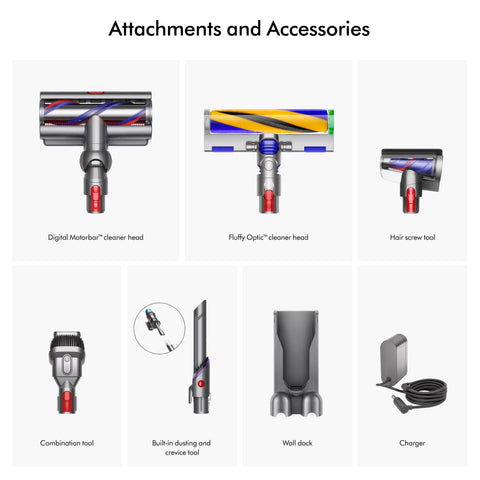 Dyson Gen5detect included accessories tackle high, low, and above.