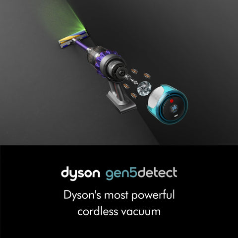 Dyson Gen5detect illumination reveals hidden dust for thorough floors.