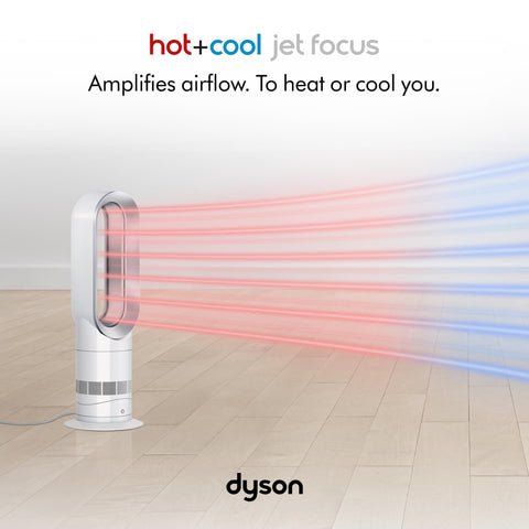 Dyson Hot+Cool AM09 Air Multiplier action delivering smooth air.