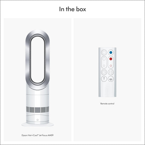 Dyson Hot+Cool AM09 focused mode for targeted warmth.