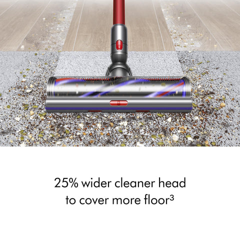 Dyson Outsize 150 percent larger bin reducing frequent emptying