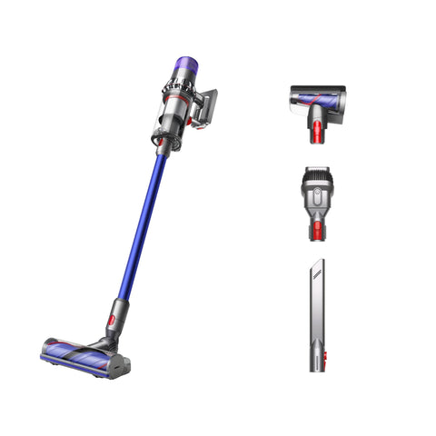 Dyson V11 cordless stick vacuum on floor for versatile full-home cleaning