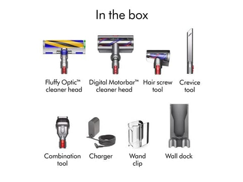 Dyson V15 Detect laser dust reveal highlights visible dust on hard floors.