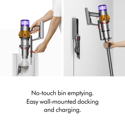 MyDyson app integration for Dyson V15 Detect maintenance and guides.