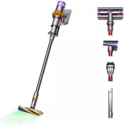 Dyson V15 Detect renewed package showing trusted refurbishment for dependable home cleaning.