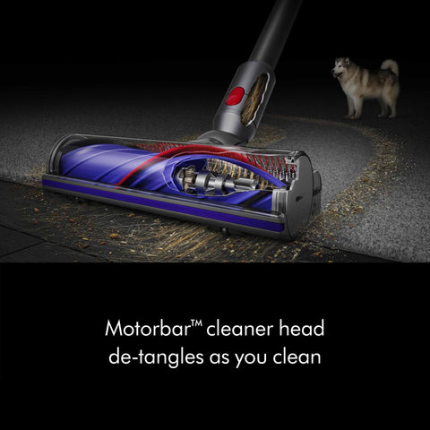 Dyson V8 Hair screw tool cleans upholstery and pet beds