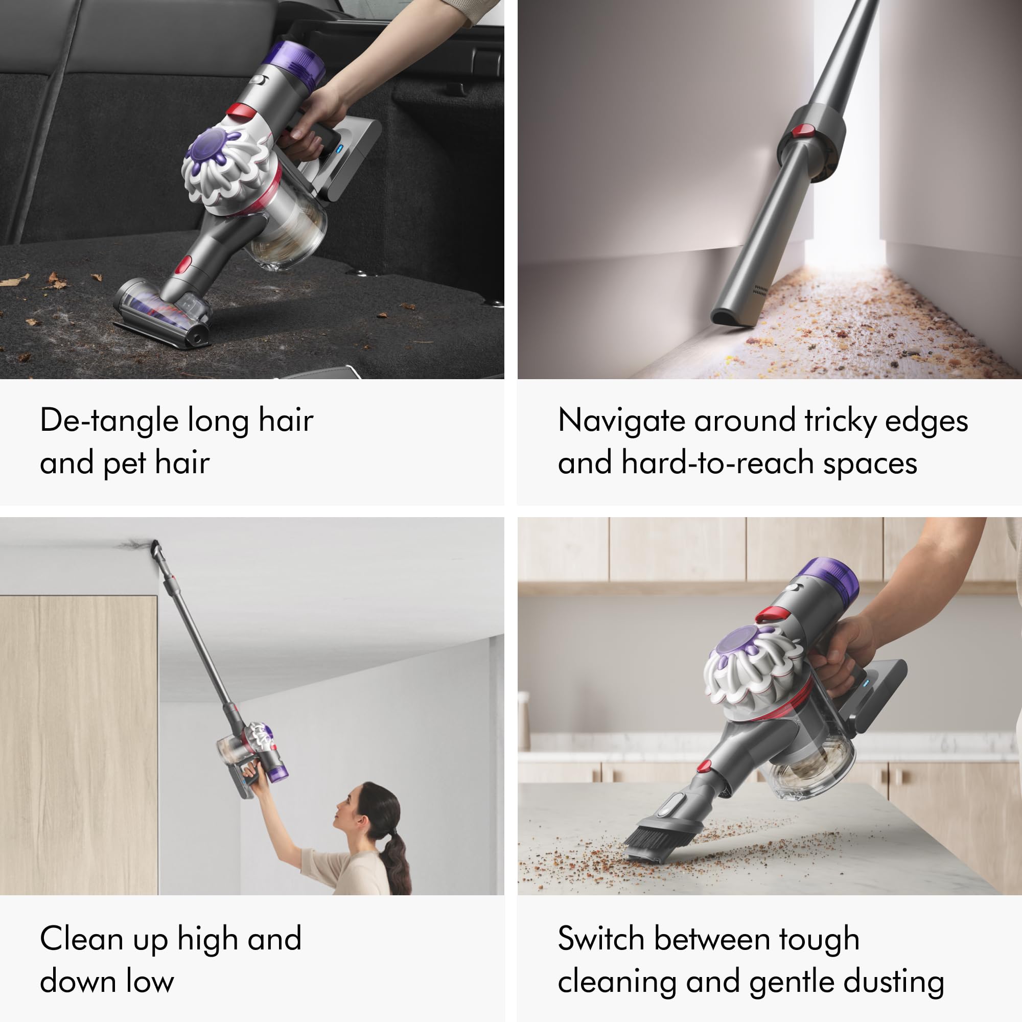 Dyson V8 two power modes balance power and runtime